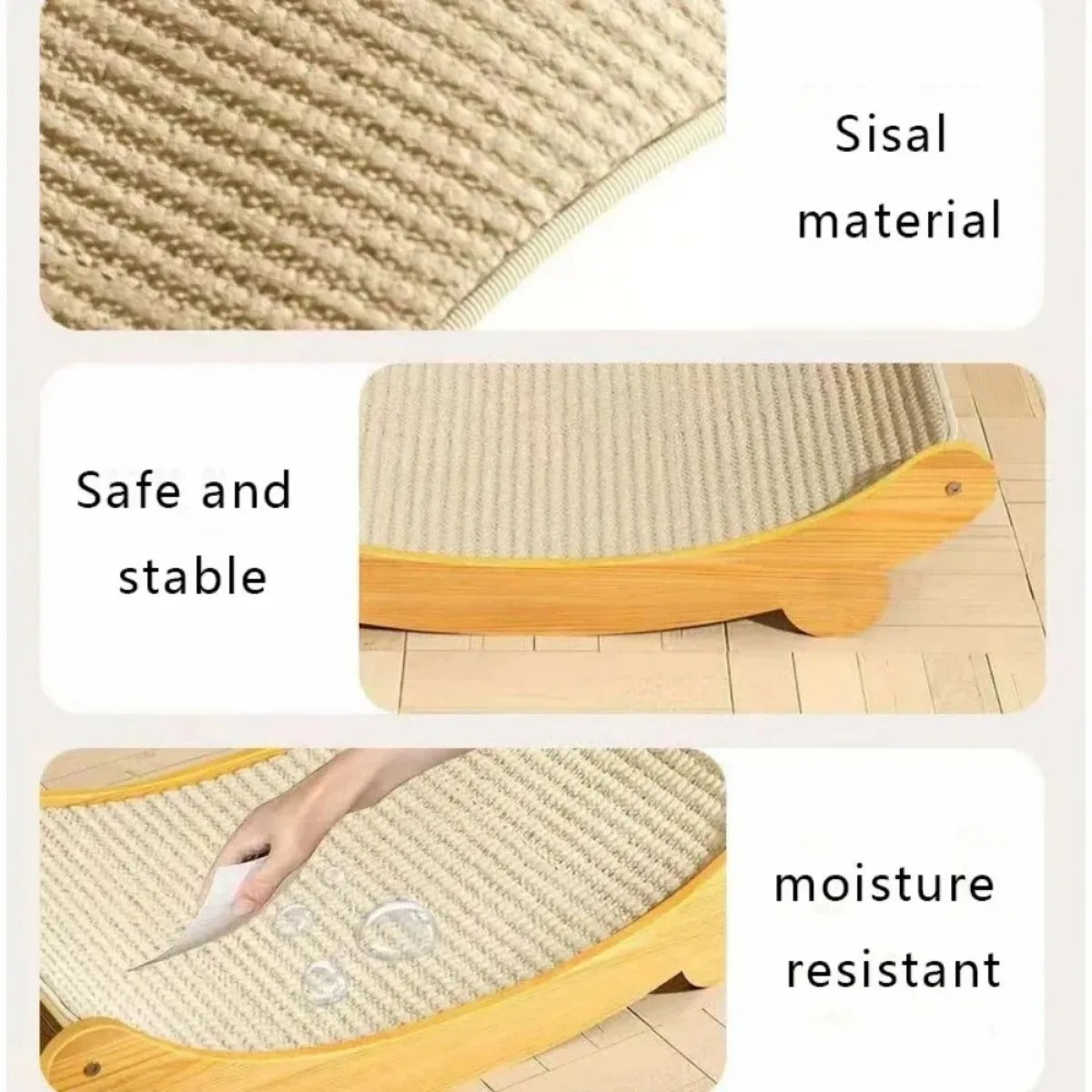 Claw Cot Wooden Scratching Pad